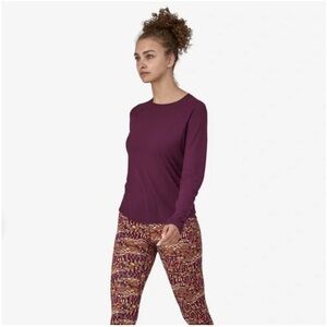 Patagonia Calipene Plum Long Sleeve Top